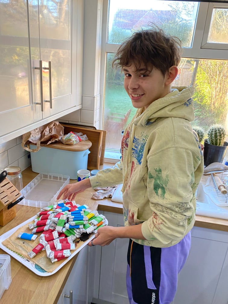 Oscar at work